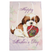 Shih Tzu Heart Mama Mittlere Geschenktüte (Vorderseite)