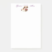 Shih Tzu Heart Mama Post-it Klebezettel (Vorderseite)