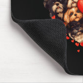 Shih Tzu Heart-shaped Cute Shih Tzu Valentines Day Mousepad (Ecke)