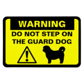 Shih Tzu Humore Guard Hundeschwarnung Magnet (Horizontal)