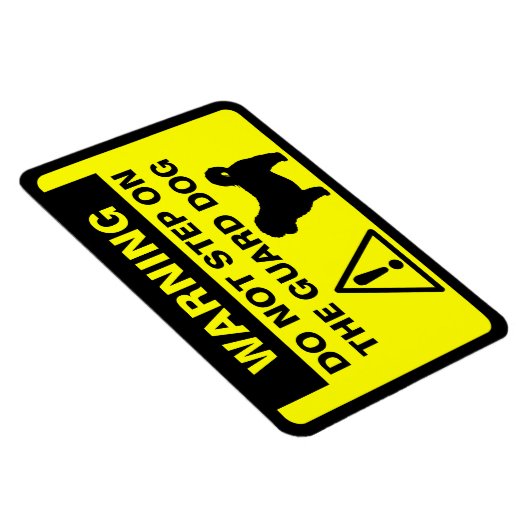 Shih Tzu Humore Guard Hundeschwarnung Magnet (Rechte Seite)