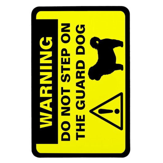 Shih Tzu Humore Guard Hundeschwarnung Magnet (Vertikal)