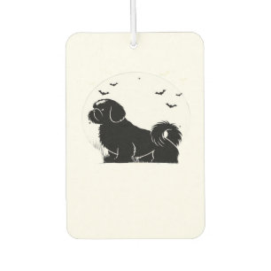 Shih Tzu Hund � Halloween Mond Silhouette Klassisc Autolufterfrischer