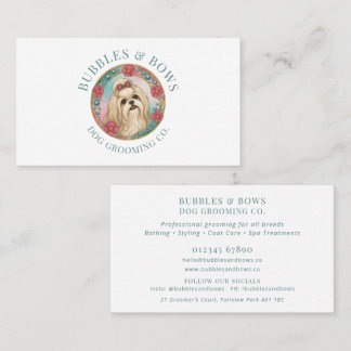 Shih Tzu Hund Hundesalon Visitenkarte