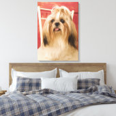 Shih-tzu-Hund Leinwanddruck (Insitu (Schlafzimmer))