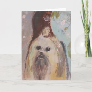 Shih Tzu Hund Maureen Girard Tier Treue Liebe Anim Karte