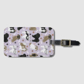 Shih Tzu Hund Paws & Bones Gepäckmarke Gepäckanhänger (Vorderseite (Horizontal))