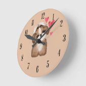 Shih Tzu Hund Rasse Wall Clock Runde Wanduhr (Winkel)