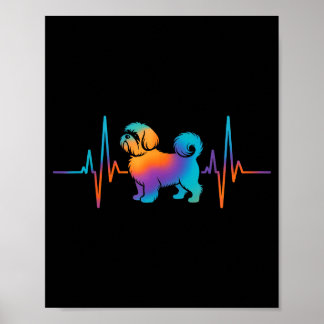Shih tzu Hund shihtzu Hund Herzschlag shitzhu lust Poster