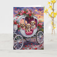 Shih Tzu Hund Valentinstag