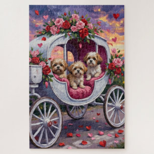 Shih Tzu Hund Valentinstag Puzzle