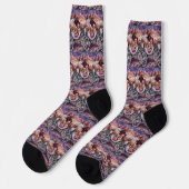 Shih Tzu Hund Valentinstag Socken (Linkes Detail)