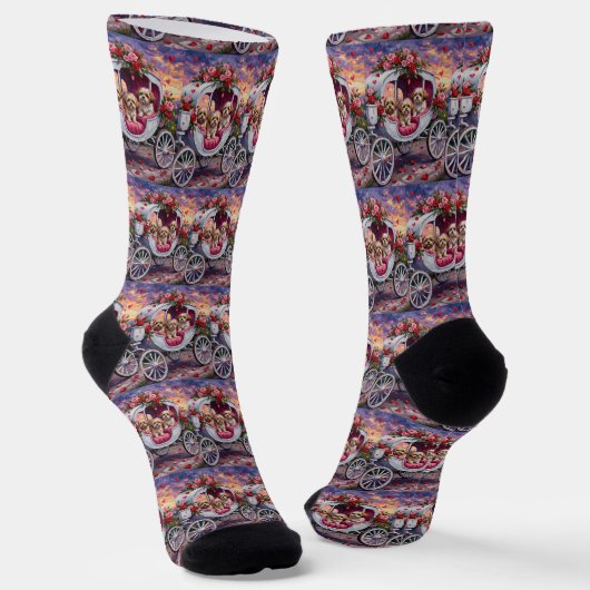 Shih Tzu Hund Valentinstag Socken (Gewinkelt)