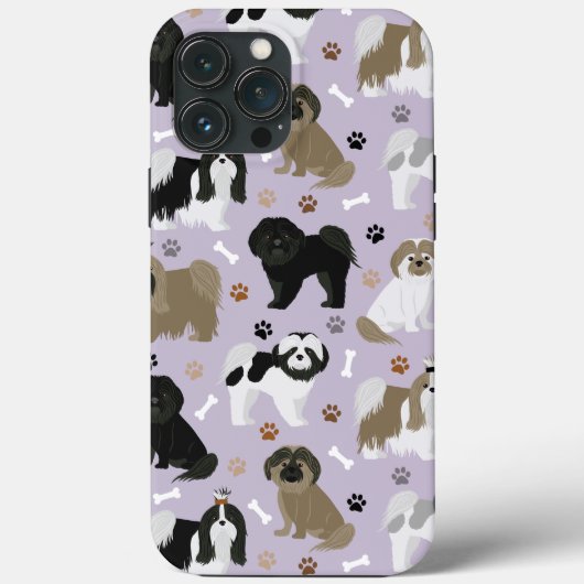 Shih Tzu Hunde Paws and Bones Case-Mate iPhone Cas Case-Mate iPhone Hülle (Rückseite)