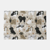 Shih Tzu Hunde Paws and Bones Doormat Fußmatte (Vorderseite)