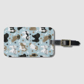 Shih Tzu Hunde Paws and Bones Gepäckanhänger (Vorderseite (Horizontal))