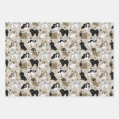 Shih Tzu Hunde Paws and Bones Geschenkpapier Set (Vorderseite 2)