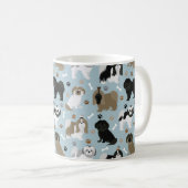 Shih Tzu Hunde Paws and Bones Kaffeetasse (VorderseiteRechts)