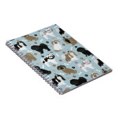 Shih Tzu Hunde Paws and Bones Notizblock (Rechte Seite)