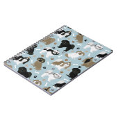 Shih Tzu Hunde Paws and Bones Notizblock (Linke Seite)