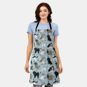 Shih Tzu Hunde Paws and Bones Schürze (Getragen)