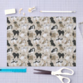 Shih Tzu Hunde Paws and Bones Tissue Seidenpapier (Handwerk)