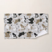 Shih Tzu Hunde Paws & Bones Badetuch Set (Handtuch)