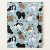 Shih Tzu Hunde Paws & Bones Planer (Rückseite)