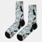 Shih Tzu Hunde Paws & Bones Socks Socken (Linkes Detail)