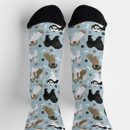 Shih Tzu Hunde Paws & Bones Socks Socken (Oben)