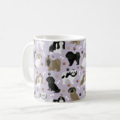 Shih Tzu Hunde Paws & Bones Tasse (Vorderseite Links)