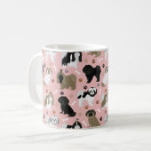Shih Tzu Hunde Paws & Bones Tasse (Vorderseite Links)