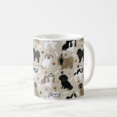 Shih Tzu Hunde Paws & Bones Tasse (VorderseiteRechts)