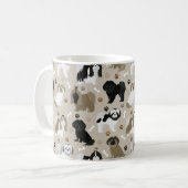 Shih Tzu Hunde Paws & Bones Tasse (Vorderseite Links)