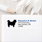 Shih Tzu Hunde Silhouette Rücksendeadresse (Insitu)