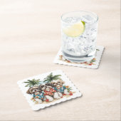 Shih Tzu Hunde tragen hawaiianische Shirts Untersetzer (Vor Ort)