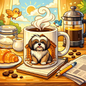 Shih Tzu Hundehaus  Kaffeetasse