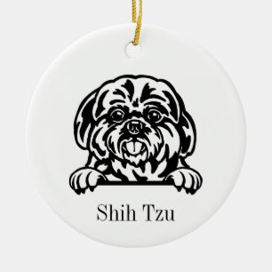 Shih Tzu Hundeschmuck Keramik Ornament