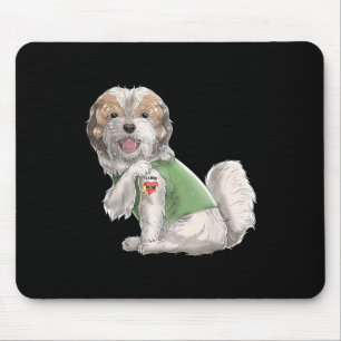 Shih Tzu I Liebe Mama Tattoo Hundeshirt Mothers Mousepad