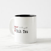 Shih Tzu (I Liebe) Tasse (Vorderseite Links)