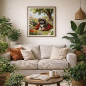 Shih Tzu im Garten Poster 