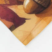 Shih Tzu im Herbst hinterlässt Erntedank Art Fleecedecke (Ecke)