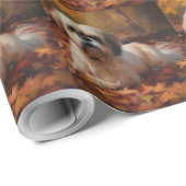 Shih Tzu im Herbst Leaves Fall Inspiriert Geschenkpapier (Rolleneckpunkt)