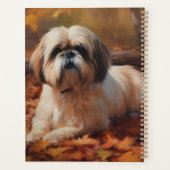 Shih Tzu im Herbst Leaves Fall Inspiriert Planer (Rückseite)