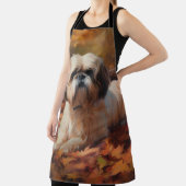 Shih Tzu im Herbst Leaves Fall Inspiriert Schürze (InSitu)