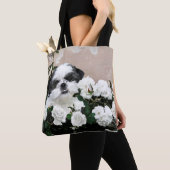 Shih Tzu in den Rosen Tasche (Von Nahem)