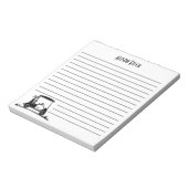 Shih Tzu in Kartenname Notizblock (Rotiert)