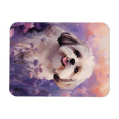 Shih Tzu in Lavender field Magnet (Horizontal)