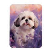 Shih Tzu in Lavender field Magnet (Vertikal)