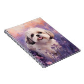 Shih Tzu in Lavender field Notizblock (Rechte Seite)